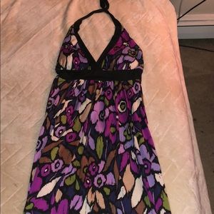 LONG FLORAL PRINT DRESS